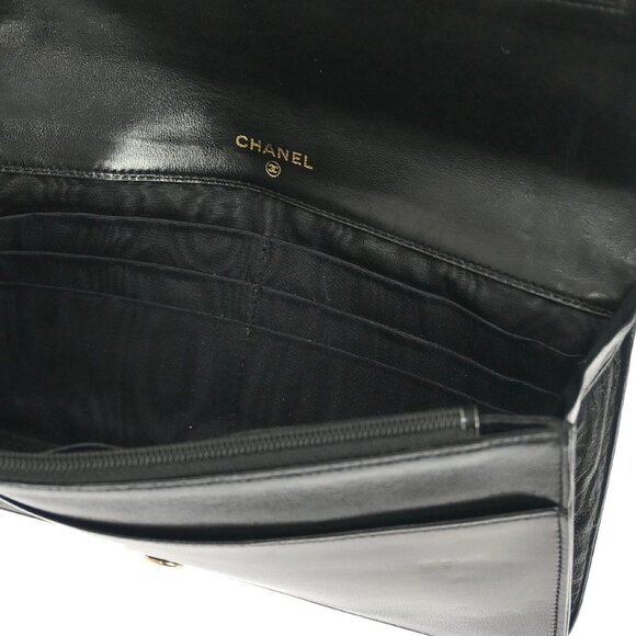 Chanel Black Lambskin Wallet Purse 145472 - Picture 6 of 8